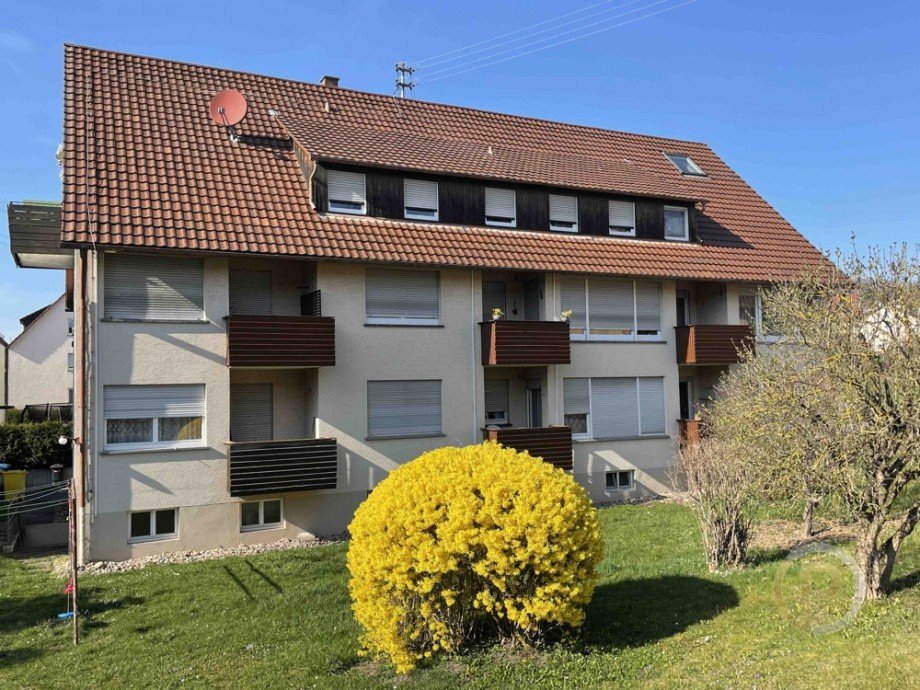 Gartenansicht Erdgeschosswohnung Korb