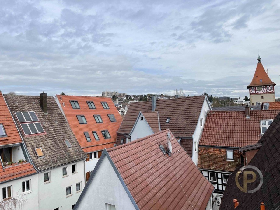 Terrassenaussicht zum Beinsteiner Tor Wohn- / Gesch�ftshaus Waiblingen