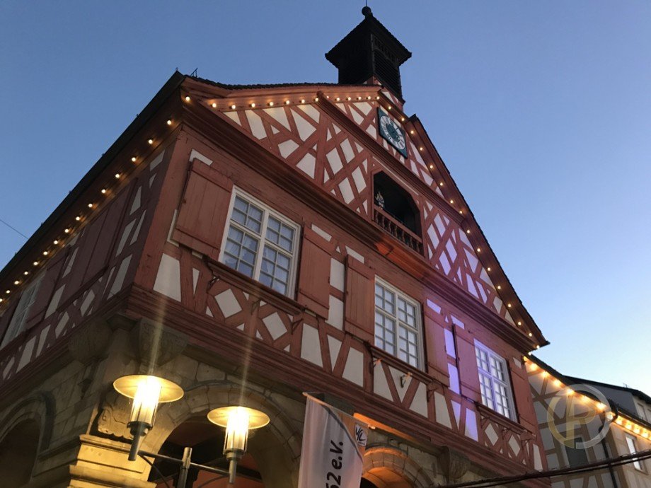 Impressionen - Rathaus bei Nacht Haus Waiblingen