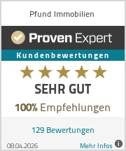 ProvenExpert Bewertungssiegel Pfund Immobilien B�rofl�che Weinstadt-Endersbach