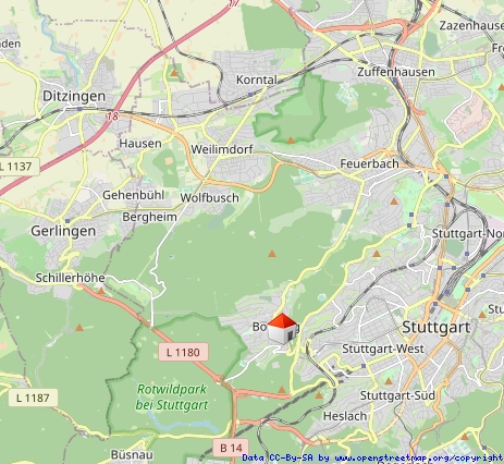 Makrolage B�rofl�che Stuttgart / Botnang