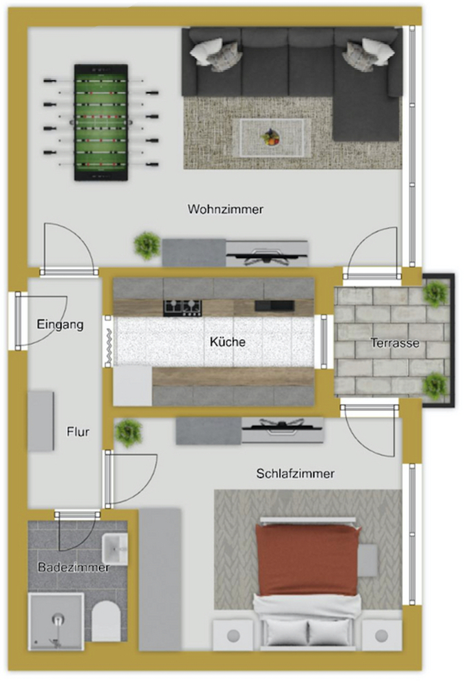 EG Grundriss nicht ma�stabsgerecht Erdgeschosswohnung Korb