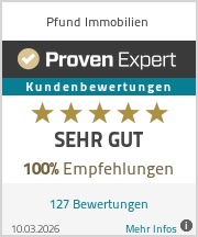 ProvenExpert-Bewertungssiegel-PfundImmobilien 2026 B�rofl�che Waiblingen